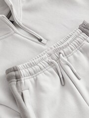 Grey Zip Neck Sweat Top and Jogger Set (3-16yrs) - Image 5 of 6