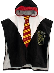 Character Black Harry Potter License Kids Printed Swim & Beach Towel Poncho - Image 1 of 4