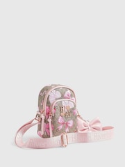 River Island Brown Bow Monogram Festival Bag - Image 3 of 5