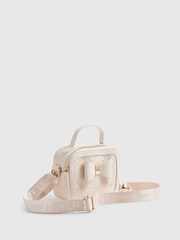 Cream - River Island torba preko tijela s mašnom - Slika 3 od 5