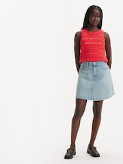 Levi's® Look at Blue 100% Cotton Mini Flounce Skirt - Image 4 of 9