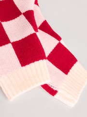 Red Checkerboard Christmas Santa Baby Knitted Top and Leggings Set (0mths-2yrs) - Image 12 of 12