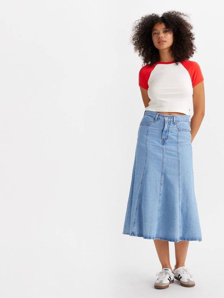 Levi's® I Will Fit and Flare 100% Cotton Skirt - Image 1 of 7