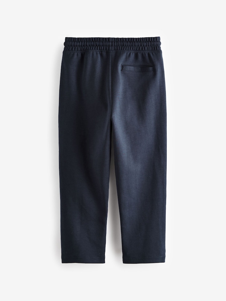 Navy Smart Pleated Front Joggers (3-16yrs) - Image 2 of 4