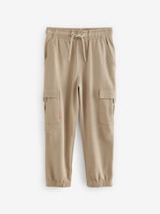 Mink Brown Regular Fit Cargo Cotton-Rich Joggers (3-16yrs) - Image 1 of 4