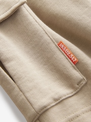 Mink Brown Regular Fit Cargo Cotton-Rich Joggers (3-16yrs) - Image 3 of 4