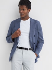 Reiss Black Dante Smooth Leather Belt - Image 2 of 4