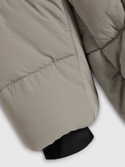 Pelēks - River Island polsterēta jaka ar kapuci - Attēls 4 no 4