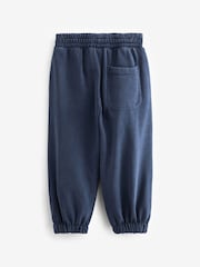 Indigo Blue Loose Fit 100% Cotton Garment Dyed Joggers (3-16yrs) - Image 2 of 3