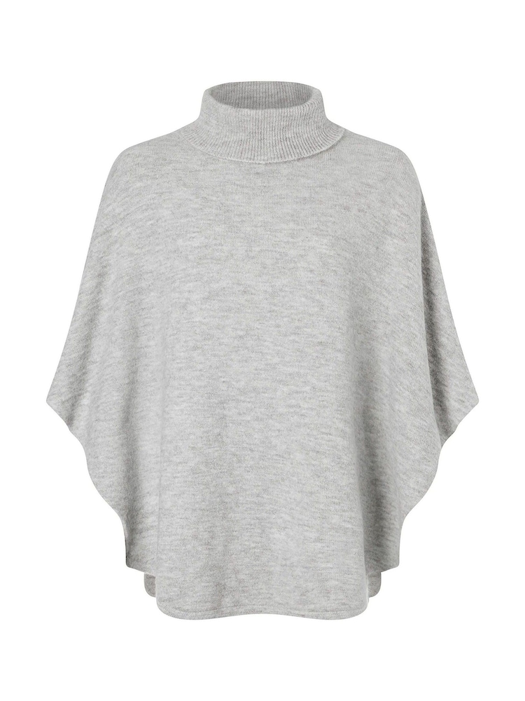Accessorize Grey Cosy Knit Pullover Poncho - Image 4 of 4