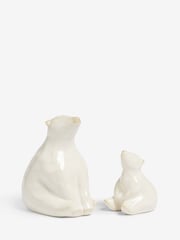 White Set of 2 Polar Bear Ornaments - Image 3 of 4