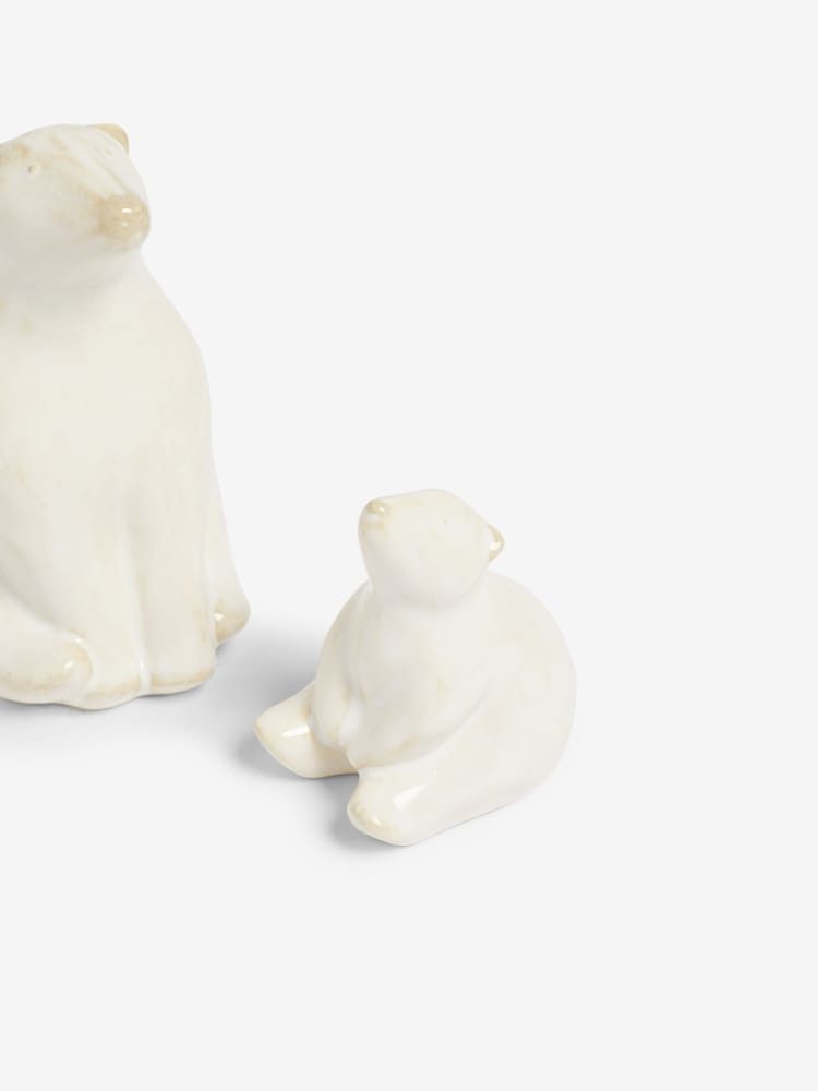 White Set of 2 Polar Bear Ornaments - Image 4 of 4