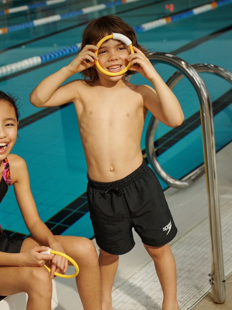 Speedo Black Essential Swim Shorts - Image 1 of 4