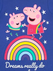Character Pink/Blue Peppa Pig Pyjamas and Nightdress Set - Image 5 of 5