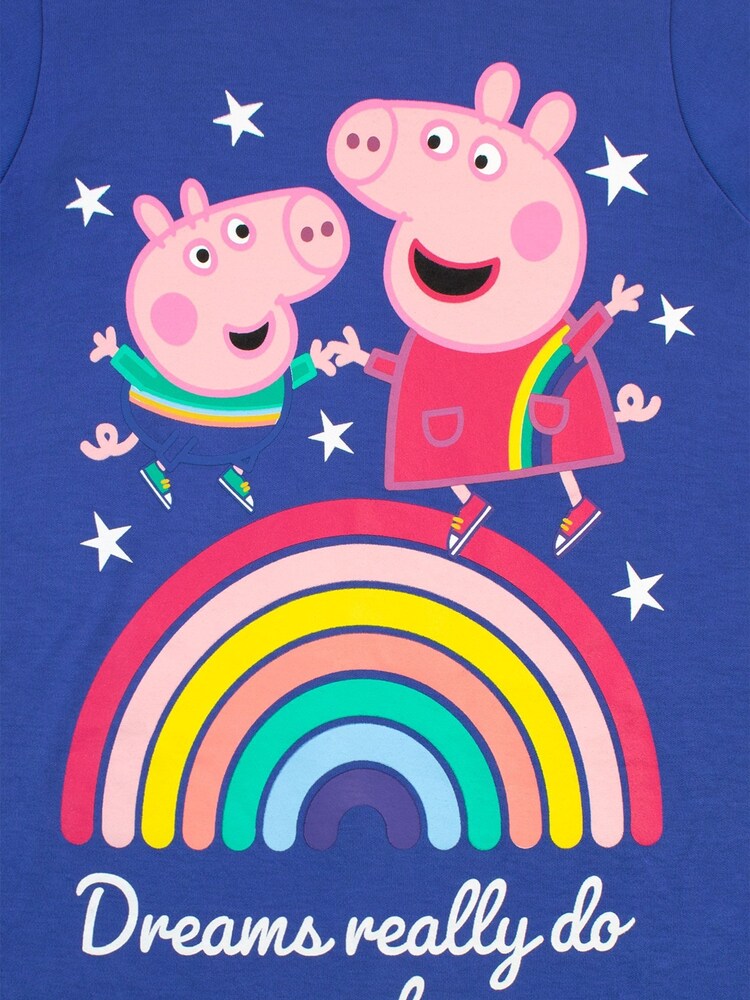 Character Pink/Blue Peppa Pig Pyjamas and Nightdress Set - Image 5 of 5