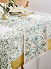 Morris & Co Strawberry Thief 100% Cotton Table Runner - Image 1 of 5