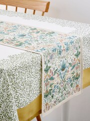 Morris & Co Strawberry Thief 100% Cotton Table Runner - Image 2 of 5