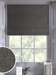 Grey Chenille Made To Measure Roman Blind - Image 1 of 6