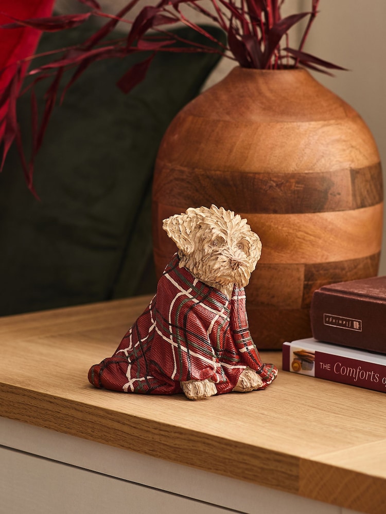 Natural Charlie the Cockapoo Ornaments Blanket - Image 1 of 4