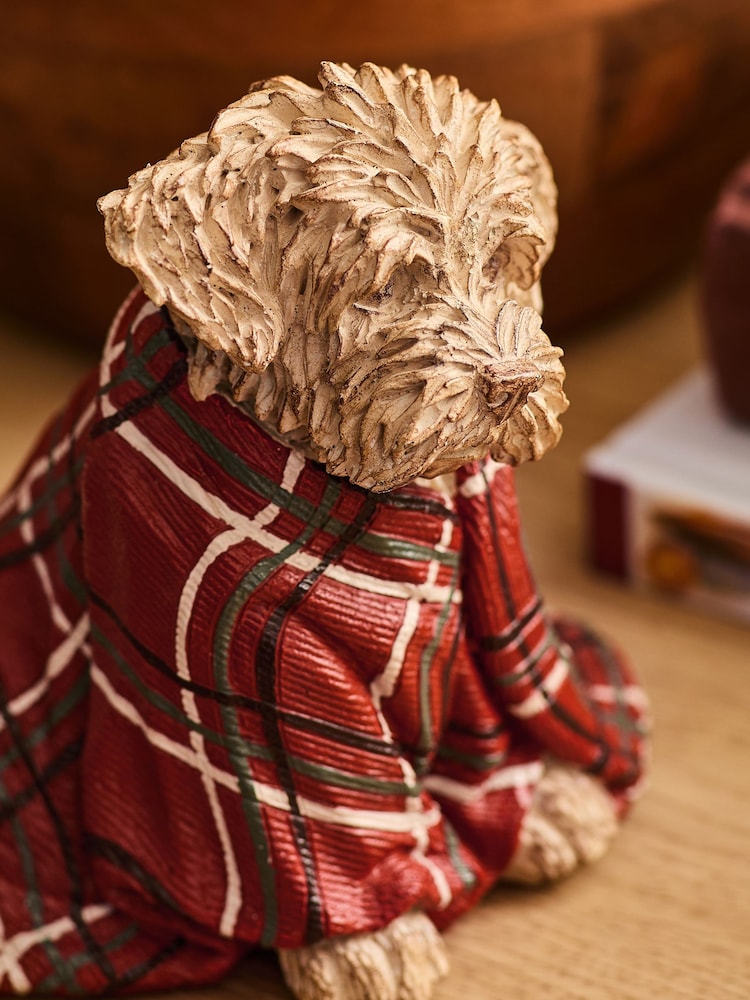 Natural Charlie the Cockapoo Ornaments Blanket - Image 2 of 4