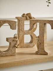 Natural Bertie the Bear Monogram Ornaments - Image 3 of 7