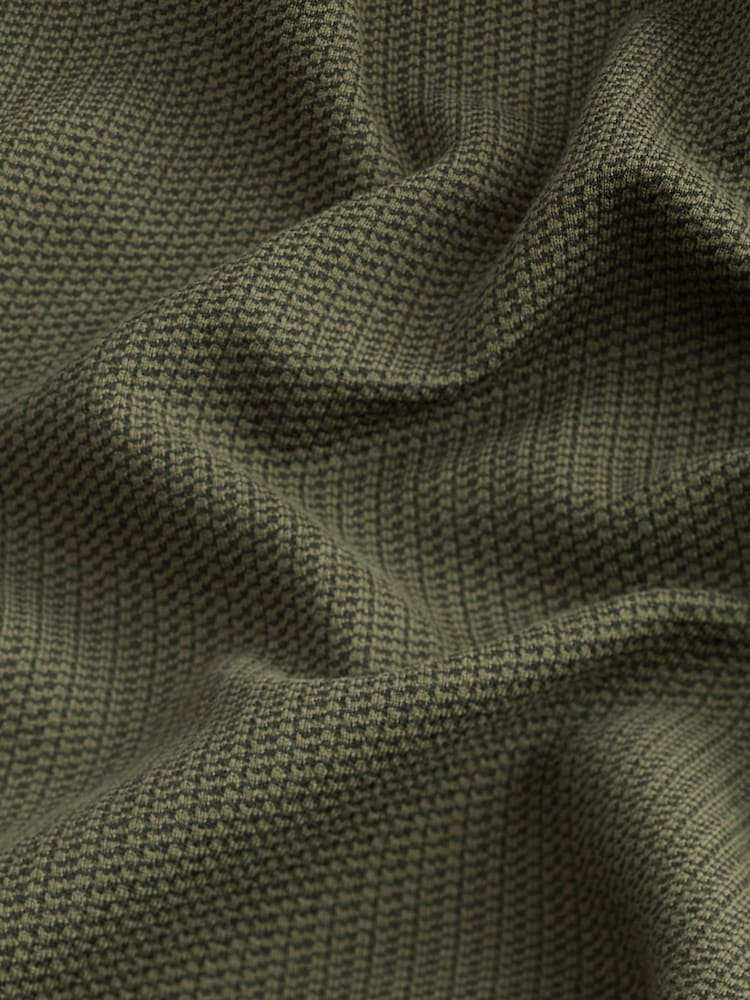 Khaki Green Popper Shacket - Image 8 of 8