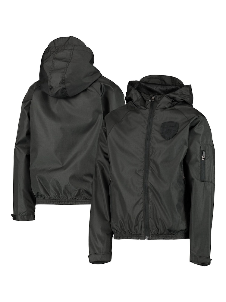 Fanatics Liverpool Tonal Crest Black Raincoat Boys - Image 1 of 3