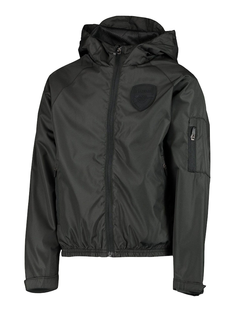 Fanatics Liverpool Tonal Crest Black Raincoat Boys - Image 2 of 3