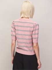 Ro&Zo Pink Knit Jumper With Cashmere And Wool - Image 4 of 4