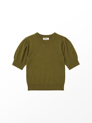 Ro&Zo Green Knit Jumper With Cashmere And Wool - Image 6 of 6