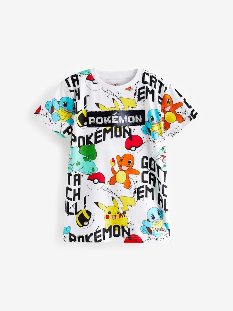 White 100% Cotton Flippy Sequin License T-Shirt (4-14yrs) - Image 1 of 3