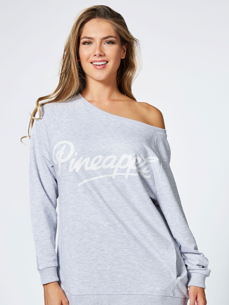 Pineapple Grey Oversized Monster Sweatshirt - Image 9 of 9 Pineapple Grey Oversized Monster Sweatshirt - Image 9 of 9