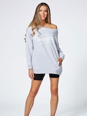 Pineapple Grey Oversized Monster Sweatshirt - Image 6 of 9