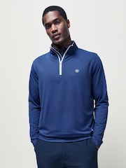 ខៀវ - អាវយឺត Peter Millar Perth Performance Quarter Zip - រូបភាព 1 នៃ 5