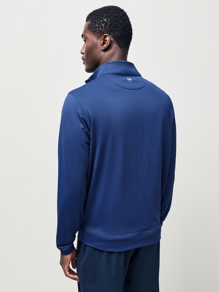 ខៀវ - អាវយឺត Peter Millar Perth Performance Quarter Zip - រូបភាព 2 នៃ 5