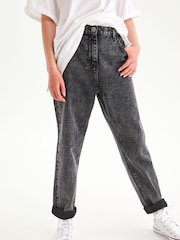 Grey Denim Mom 100% Cotton Jeans (3-16yrs) - Image 1 of 5