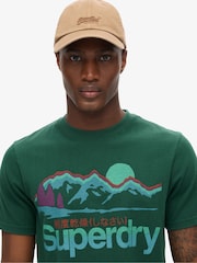 Superdry Green Great Outdoors Graphic T-Shirt - Image 3 of 5