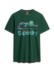 Superdry Green Great Outdoors Graphic T-Shirt - Image 4 of 5