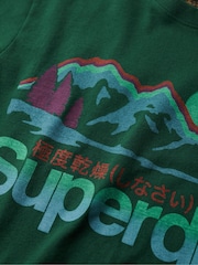 Superdry Green Great Outdoors Graphic T-Shirt - Image 5 of 5