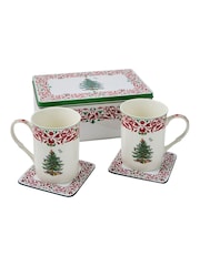 Spode Set of 2 Christmas Tree Coaster & Tin Set - Εικόνα 2 του 2