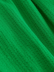 Green Button Down 100% Cotton Cami Summer Dress - Image 3 of 3