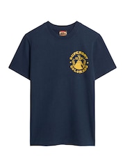 Superdry Blue Lo-Fi Outdoor Graphic T-Shirt - Image 4 of 6