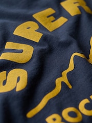 Superdry Blue Lo-Fi Outdoor Graphic T-Shirt - Image 6 of 6