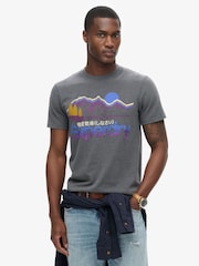 Superdry Grey Great Outdoors Graphic T-Shirt - Image 1 of 7