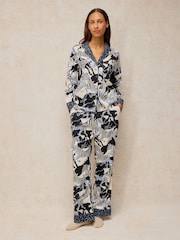 أسود - White Stuff Nina PJ Bottoms - Image 2 of 6