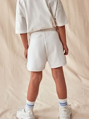 White Plain Jersey Shorts (3-16yrs) - Image 2 of 7