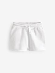 White Plain Jersey Shorts (3-16yrs) - Image 5 of 7