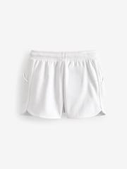 White Plain Jersey Shorts (3-16yrs) - Image 6 of 7