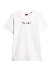 Superdry White 100% Cotton Retro Rock Graphic T-Shirt - Image 4 of 6