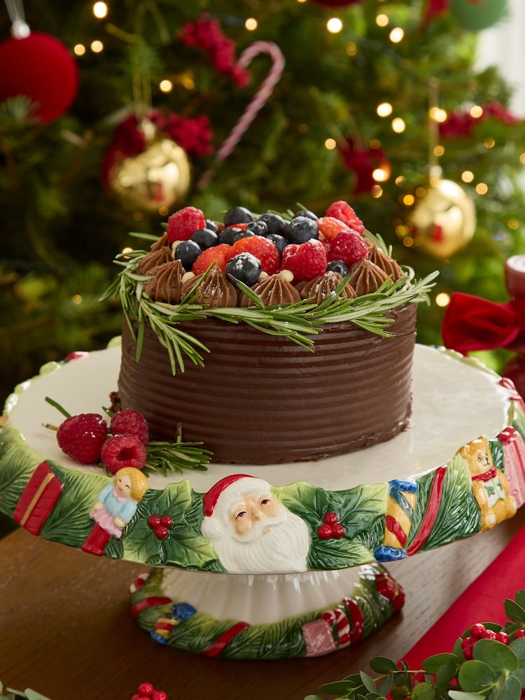 Spode White Christmas Memories Footed Cake Plate - Image 2 of 3 Spode White Christmas Memories Footed Cake Plate - Image 2 of 3